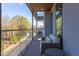 The covered balcony is perfect for relaxing and enjoying the outdoors at 600 N Roxboro St # 43, Durham, NC 27701
