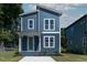 Charming two-story home boasts stylish blue siding, modern windows, and a welcoming entrance at 2329 E Main St, Durham, NC 27703