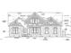 House plan showcasing front elevation details at 95 Colonial Trail Ct, Pittsboro, NC 27312