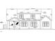 House plan showcasing back elevation details at 95 Colonial Trail Ct, Pittsboro, NC 27312