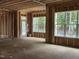 Interior framing of a large room with windows at 95 Colonial Trail Ct, Pittsboro, NC 27312