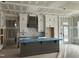 New kitchen with white cabinets and gray island at 95 Colonial Trail Ct, Pittsboro, NC 27312