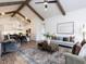 Spacious living area with an open concept and vaulted ceilings at 804 Ambercrest Place, Durham, NC 27705