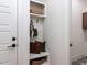 This mudroom features a built-in bench and hooks perfect for storage at 804 Ambercrest Place, Durham, NC 27705