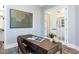 Comfortable office featuring a desk and french doors, perfect for work or study at 804 Ambercrest Place, Durham, NC 27705