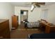 Bright bedroom featuring two beds, dresser, and a ceiling fan at 2913 Wadsworth Ave, Durham, NC 27707