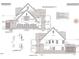 Detailed elevation plan showcasing home's structure, materials, and garage at 102 Peddler Ml Way # 23, Pittsboro, NC 27312