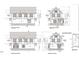 Detailed elevation plan showcasing home's front and rear structure and materials at 102 Peddler Ml Way # 23, Pittsboro, NC 27312