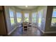 Dining nook has bright windows and door to the patio at 234 Crystal Springs Way, Benson, NC 27504