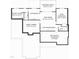 Basement floor plan featuring a kitchenette, rec room, gym, and a home cinema, perfect for entertaining at 122 W Beech Slope Ct, Chapel Hill, NC 27517