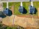 Aerial view of three houses in a new development at 141 Beacon Hill Rd # 13, Lillington, NC 27546
