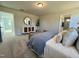 Bright bedroom with a king-size bed and en-suite bathroom at 141 Beacon Hill Rd # 13, Lillington, NC 27546