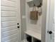Convenient mud room with built-in bench and storage, perfect for organizing your belongings at 98 Prency Ln, Middlesex, NC 27557