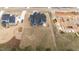 Expansive aerial view of new home and lot with neighbors in desirable community at 262 Hook Dr # 12, Fuquay Varina, NC 27526