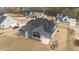 Aerial view of home's backyard, patio, and landscaping at 262 Hook Dr # 12, Fuquay Varina, NC 27526