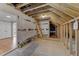 Unfinished attic space showcasing exposed wood framework and insulation at 262 Hook Dr # 12, Fuquay Varina, NC 27526