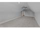 This bedroom has gray walls and carpet, white trim, and one window at 262 Hook Dr # 12, Fuquay Varina, NC 27526
