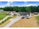 Aerial view of a house and surrounding area at 1011 Sheriff Johnson Road, Lillington, NC 27546