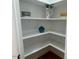 Pantry with shelving at 100 Old Garden Ln, Youngsville, NC 27596