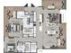 Detailed floor plan featuring multiple bedrooms, bathrooms, balconies, and an open-concept living space at 600 N Roxboro St # 22, Durham, NC 27701