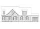 Exterior elevation of a home with shingle siding, symmetrically placed windows, and an attached garage at 5308 Parkwood Dr, Raleigh, NC 27612