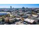 An aerial cityscape showcasing the diverse architecture and layout of Durham at 2014 Moody Ln, Durham, NC 27701