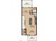 Detailed floorplan showing the kitchen, laundry, cafe and Gathering room layouts at 125 Sugar Run Dr # 26, Fuquay Varina, NC 27526