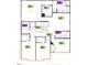 Upstairs floorplan with primary bedroom, 3 additional bedrooms, and 2 bathrooms at 323 Chestnut Oak Ln, Lillington, NC 27546
