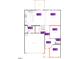 Layout of a single-story home with kitchen, nook, Gathering room, flex room, garage, entry and den at 323 Chestnut Oak Ln, Lillington, NC 27546