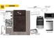 Kitchen design selections showcase a sleek faucet, subway tiles, dark cabinetry, and stainless steel appliances at 323 Chestnut Oak Ln, Lillington, NC 27546