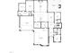 Detailed floor plan showcasing the layout of the residence, including the garage, kitchen, bedrooms, and bathrooms at 2633 Trifle Ln, Wake Forest, NC 27587