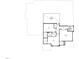 Upstairs floor plan highlighting the layout with bedrooms, bonus area, and ample unfinished storage under the roof at 2633 Trifle Ln, Wake Forest, NC 27587