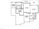 Basement floor plan featuring a rec room, billiards area, bedroom, and unfinished storage spaces at 2332 Windy Woods Dr, Raleigh, NC 27607