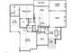 This floor plan showcases the home's main level layout, including a kitchen, primary suite, study, and Gathering area at 2332 Windy Woods Dr, Raleigh, NC 27607