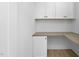 Built-in office space with corner desk and cabinets at 329 Roxboro St, Haw River, NC 27258