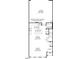 First-floor floorplan showcasing the living room, dining room, kitchen, and two-car garage at 814 Barlow Dr, Knightdale, NC 27545