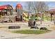 Playground with unique farm-themed equipment at 1505 Patchings Ln, Knightdale, NC 27545