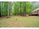 Spacious backyard with a backdrop of tall trees, offering a private and natural setting at 2723 New Sharon Church Rd, Hillsborough, NC 27278