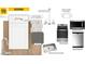 Kitchen design showing layout, appliances, and finishes at 829 Emmer St, Rolesville, NC 27571