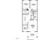 This floorplan features three bedrooms, two bathrooms, a laundry room, and a covered balcony at 11548 Helmond Way # 120, Raleigh, NC 27617