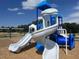 Community playground equipment with a slide at 32 Furley St., Homesite 53, Sanford, NC 27330
