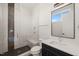 Contemporary bathroom with walk-in shower at 9009 Meadow Pointe Ct, Wake Forest, NC 27587