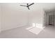 Neutral bedroom with carpeting and a ceiling fan at 9009 Meadow Pointe Ct, Wake Forest, NC 27587