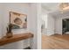 Stylish entryway with built-in shelves and view of staircase at 9009 Meadow Pointe Ct, Wake Forest, NC 27587
