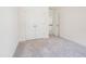 Bright bedroom with neutral carpet and double door closet at 73 Artic Cir, Garner, NC 27529
