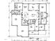 Detailed first-floor floor plan showcases the layout of the home, including the living spaces, kitchen, and garage at 316 Firefly Overlook, Pittsboro, NC 27312