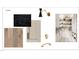 Scullery design featuring modern cabinets, stone countertops, and open shelving at 316 Firefly Overlook, Pittsboro, NC 27312