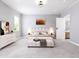 Spacious main bedroom with a king size bed, soft carpet and contemporary decor at 154 Colonial Trail Ct, Pittsboro, NC 27312