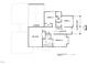 Second-floor floor plan blueprint showcasing bedrooms, recreational room, and layout of bathrooms at 8305 Society Pl, Raleigh, NC 27615
