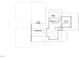 Blueprint showcasing the upper floor plan featuring an office, unfinished area, and exercise flex space at 8305 Society Pl, Raleigh, NC 27615